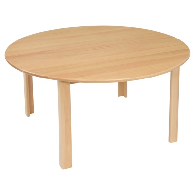 Children's Round Solid Wooden Table