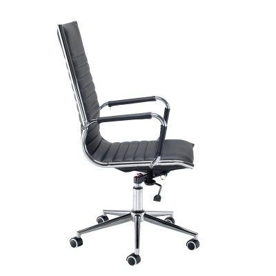 Bari High Back Executive Chair - Black Faux Leather