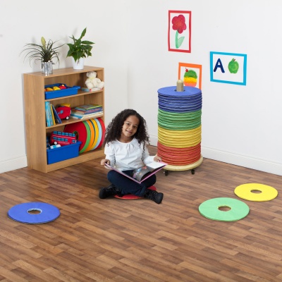 Rainbow Circular Mats & Donut Trolley