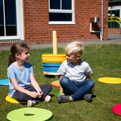 Rainbow Circular Mats & Donut Trolley