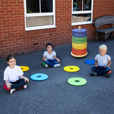 Rainbow Circular Mats & Donut Trolley