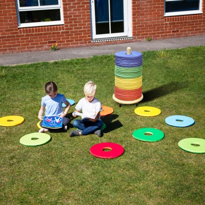 Rainbow Circular Mats & Donut Trolley