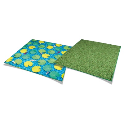 Natural World Grass and Lily Pads Double Sided Carpet