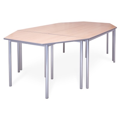 Advanced Premium Round Leg Trapezoidal Table