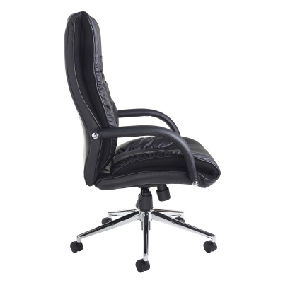 Derby High Back Executive Chair - Black Faux