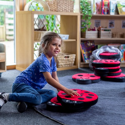 Back to Nature Sensory Ladybird Counting Cushions