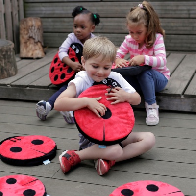 Back to Nature Sensory Ladybird Counting Cushions