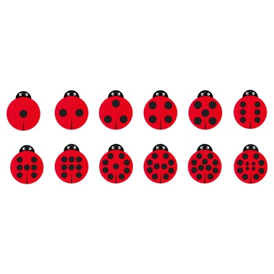 Back to Nature Sensory Ladybird Counting Cushions