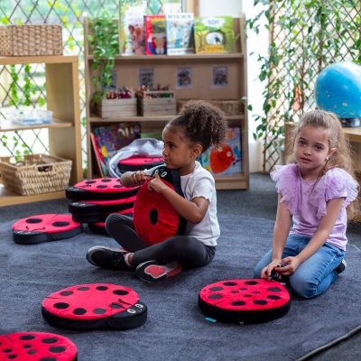 Back to Nature Sensory Ladybird Counting Cushions