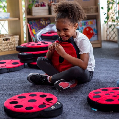 Back to Nature Sensory Ladybird Counting Cushions