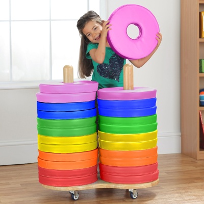 Donut Multi-Seat Trolley with 24 Cushions