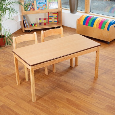 Tuf Class Rectangular Table - Beech