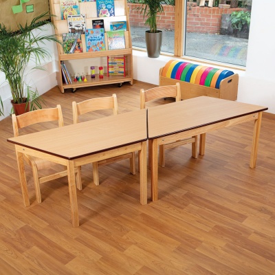 Tuf Class Trapezoidal Table - Beech