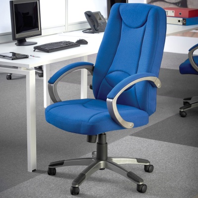 Lucca High Back Fabric Managers Chair