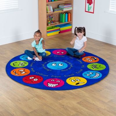 Emotions Circular Placement Carpet