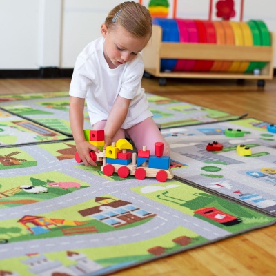 Small World Road Map Set 1 Indoor / Outdoor Carpets