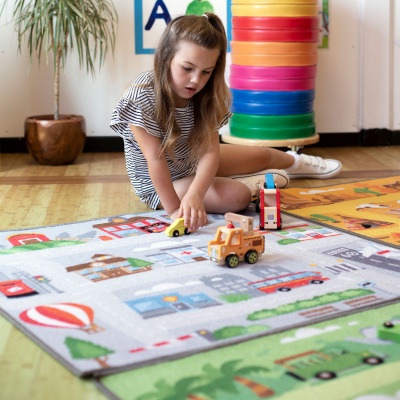 Small World Road Map Set 2 Indoor / Outdoor Carpets