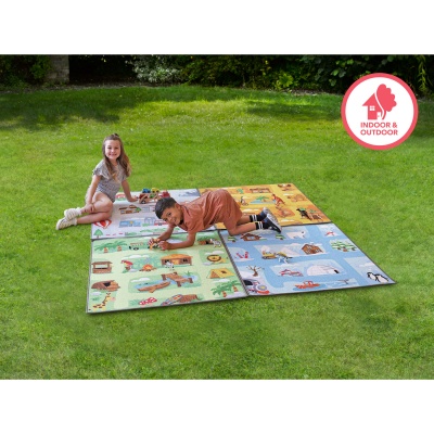 Small World Road Map Set 2 Indoor / Outdoor Carpets