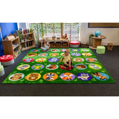 Woodland Animal Placement Carpet