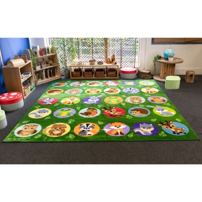 Woodland Animal Placement Carpet