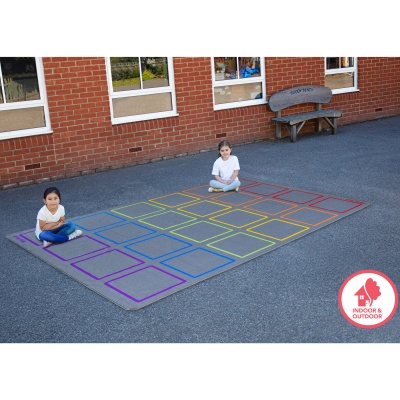 Essentials Rainbow Square Carpet