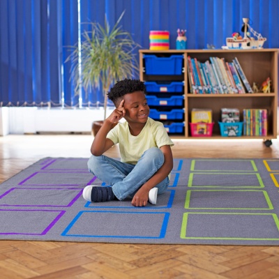 Essentials Rainbow Square Carpet