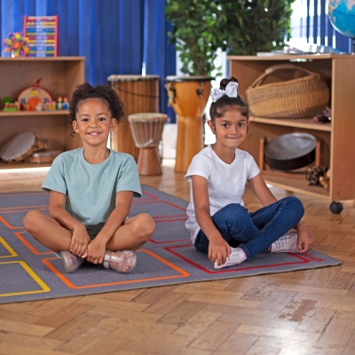 Essentials Rainbow Square Carpet