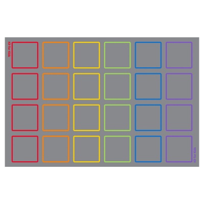 Essentials Rainbow Square Carpet