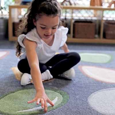 Natural World Carved Pebble Placement Carpet