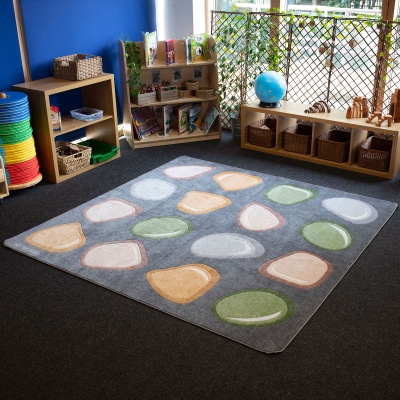 Natural World Carved Pebble Placement Carpet