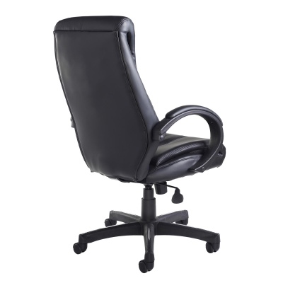 Nantes High Back Managers Chair - Black Faux Leather