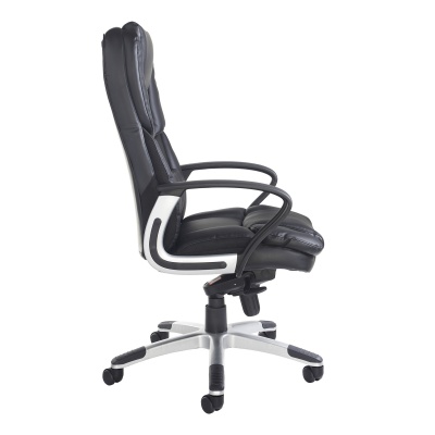 Palermo High Back Executive Chair - Black Faux Leather