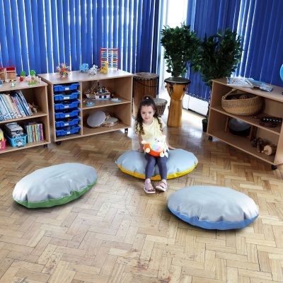 Early Years Large Floor Cushions (Pack of 3)