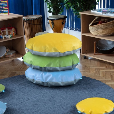 Early Years Large Floor Cushions (Pack of 3)