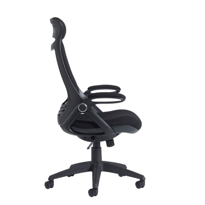 Tuscan High Back Fabric Managers Chair with Head Support