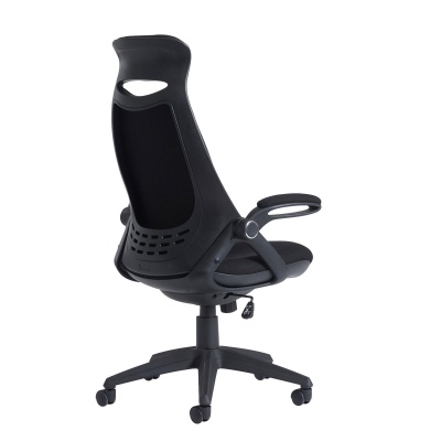 Tuscan High Back Fabric Managers Chair with Head Support