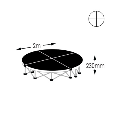 Gopak Ultralight Round Drum Riser Vinyl