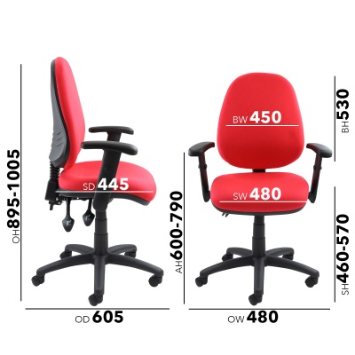 Vantage 100 2 lever PCB Operators Chair