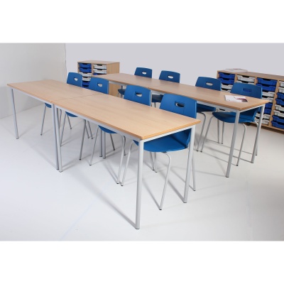 Advanced Premium Round Leg Rectangular Table