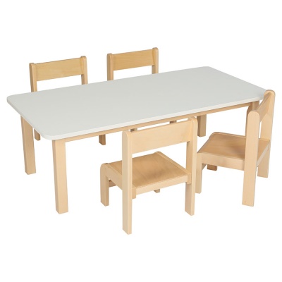 Children's Rectangular Laminate Wooden Table