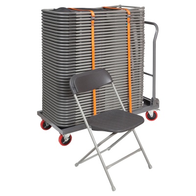 40 Classic Folding Chair + Trolley Bundle