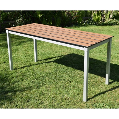 Enviro Slatted Top Outdoor Rectangular Table