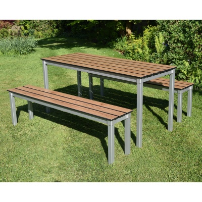 Enviro Slatted Top Outdoor Rectangular Table