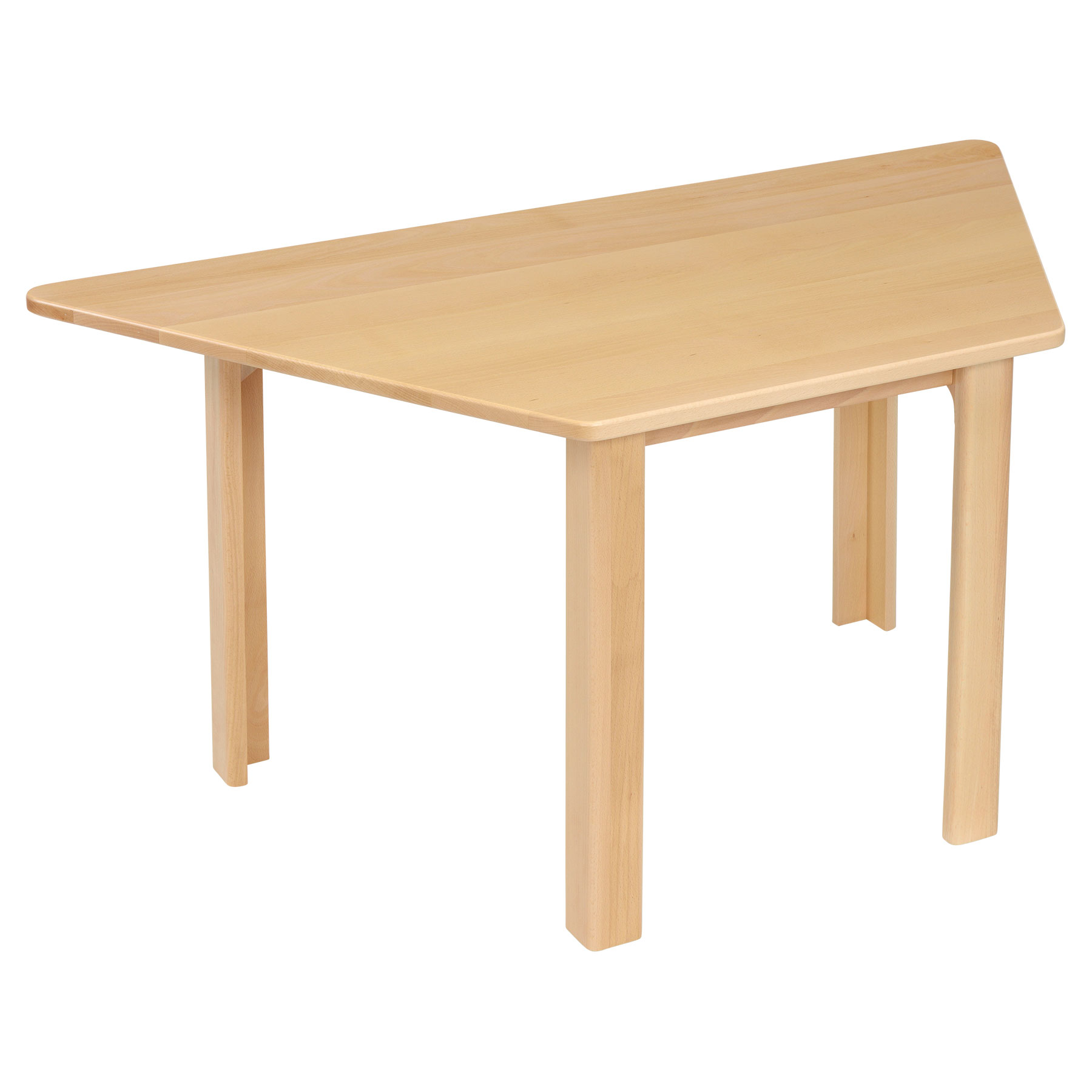 Children's Trapezoidal Solid Wooden Table