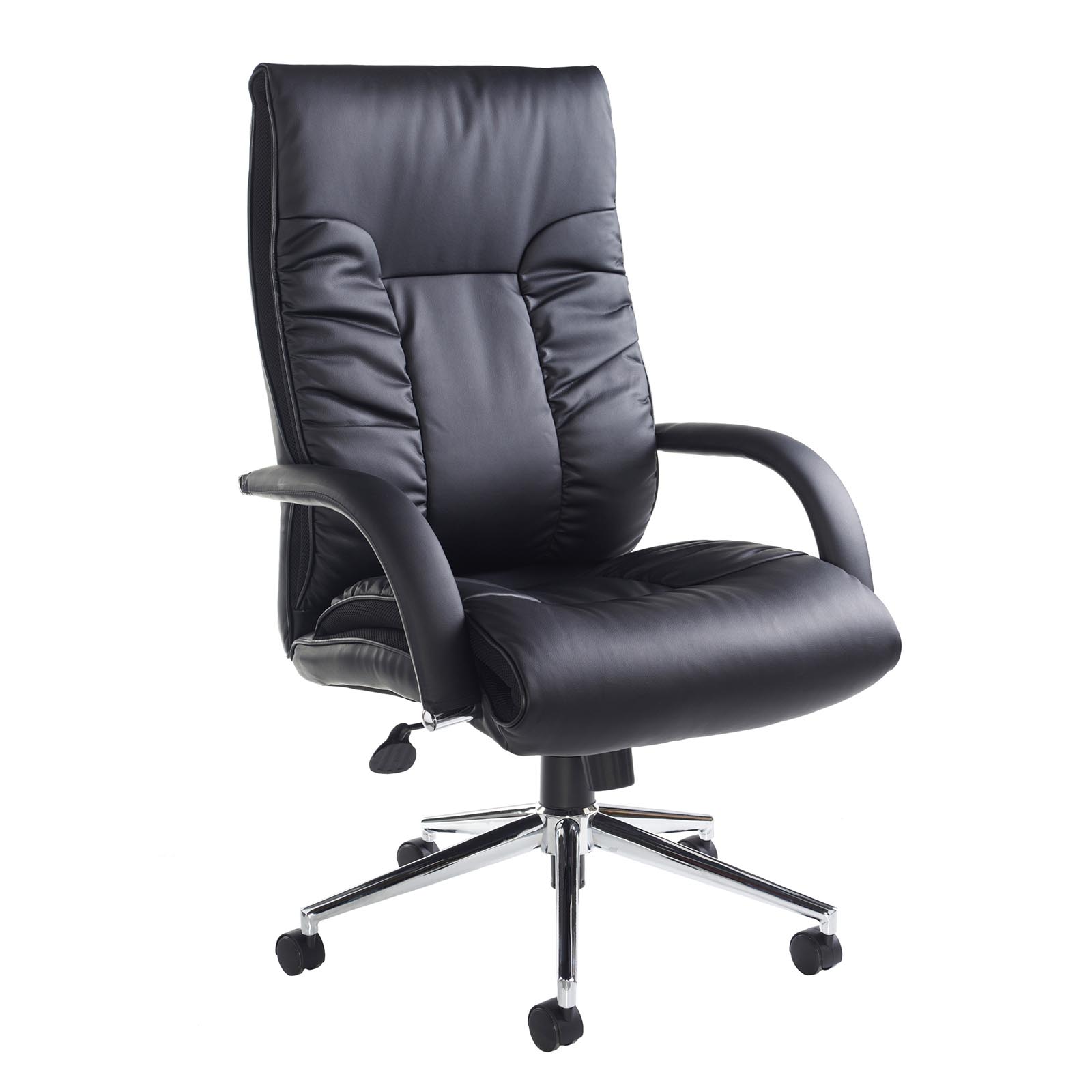 Derby High Back Executive Chair - Black Faux