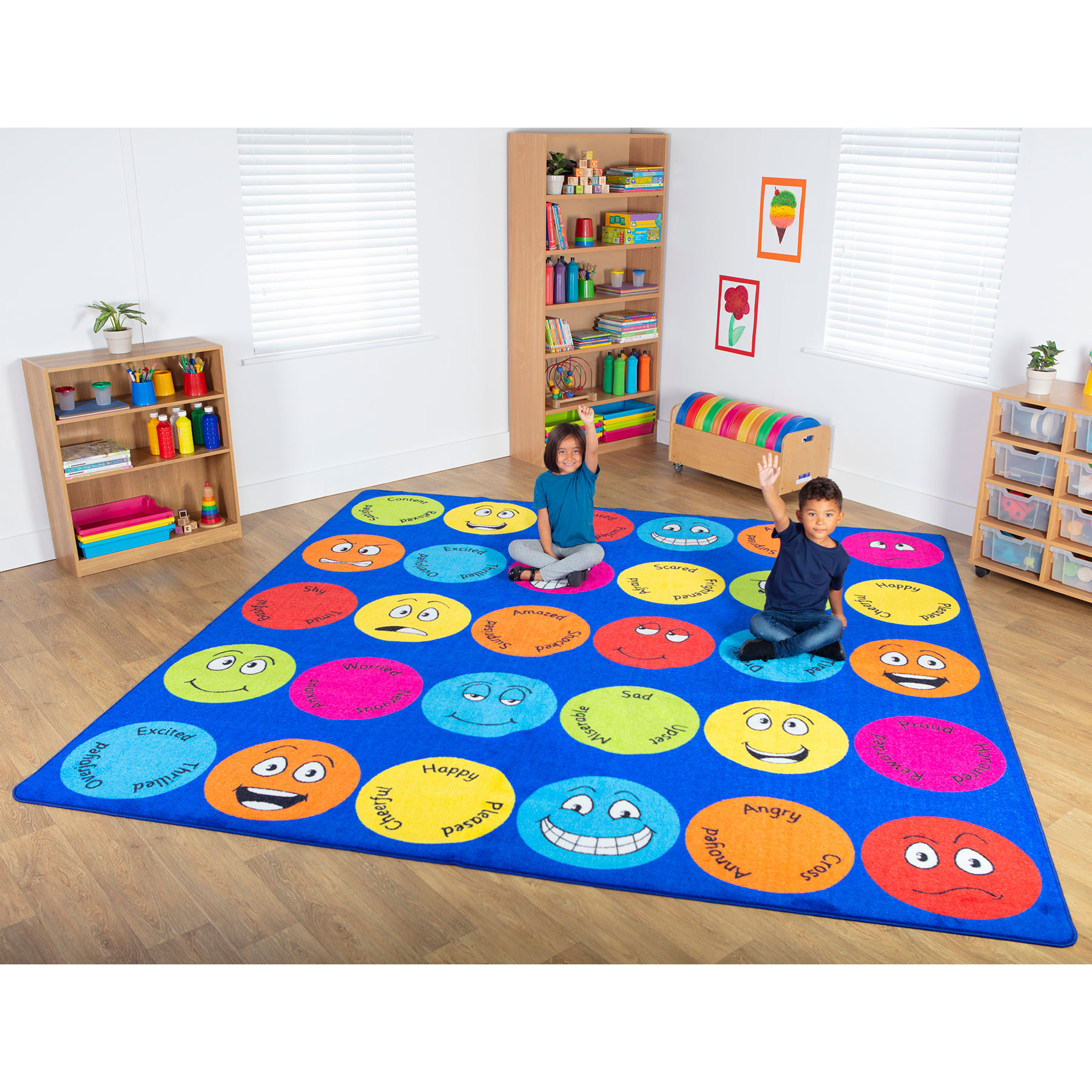 Emotions Large Square Placement Carpet