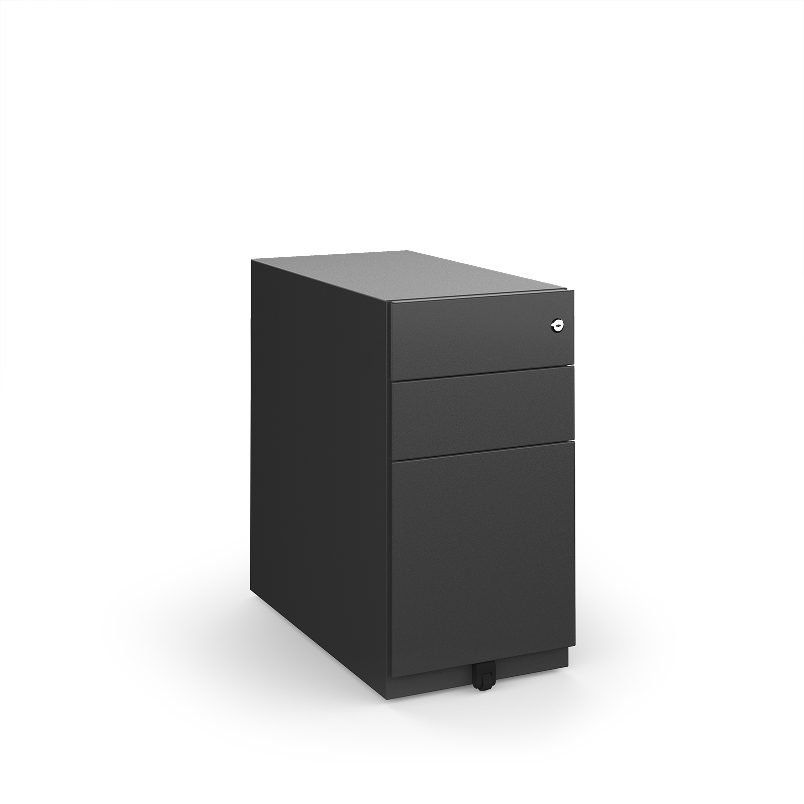 Steel 3 Drawer Slimline Pedestal