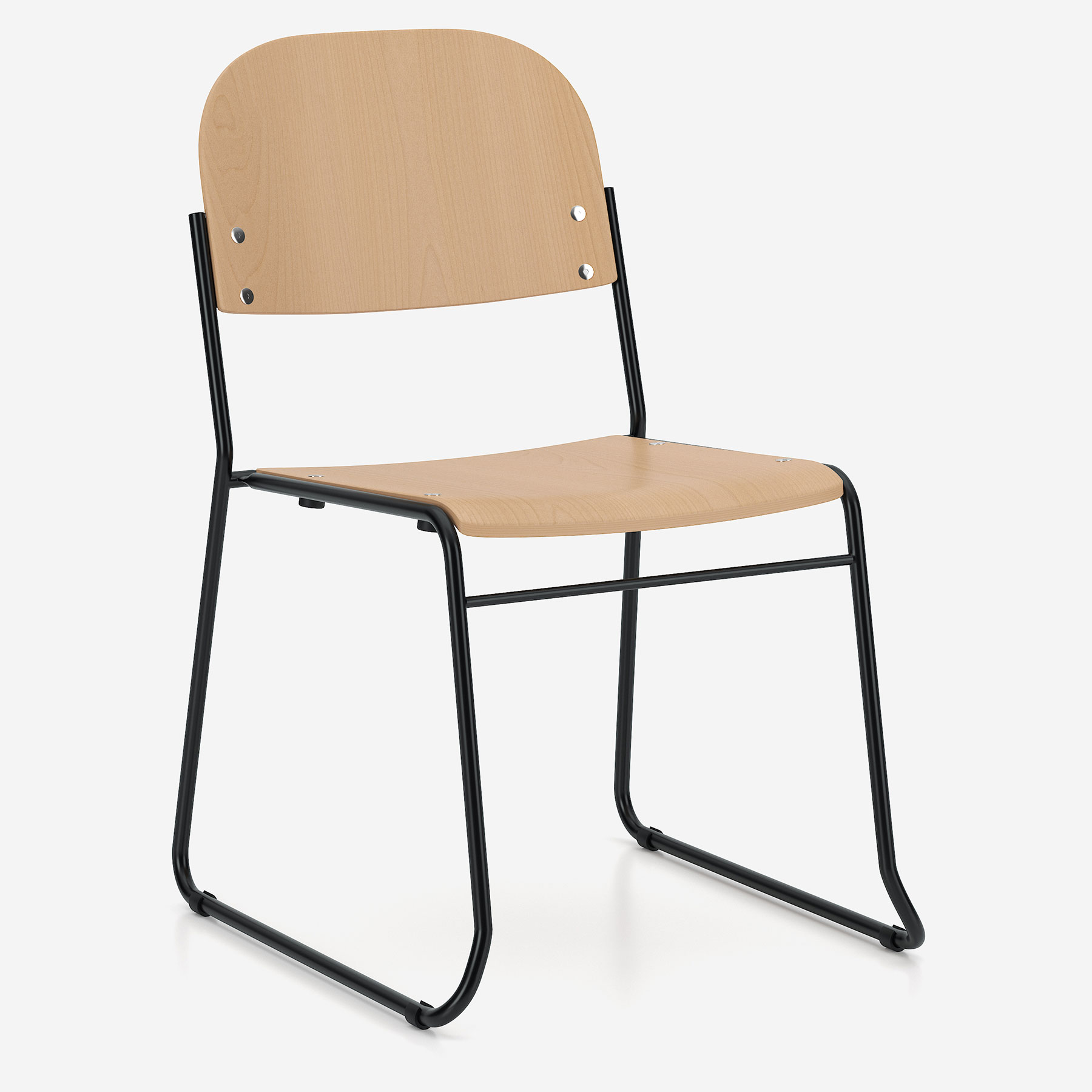 Vesta Wood High-Density Stacking Chair