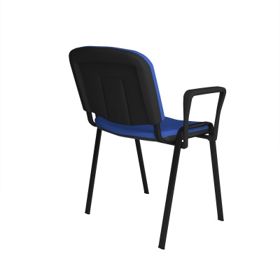 ISO Meeting Room Stackable Armchair with Black Frame