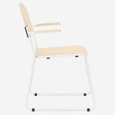 Vesta Wood High-Density Stacking Armchair